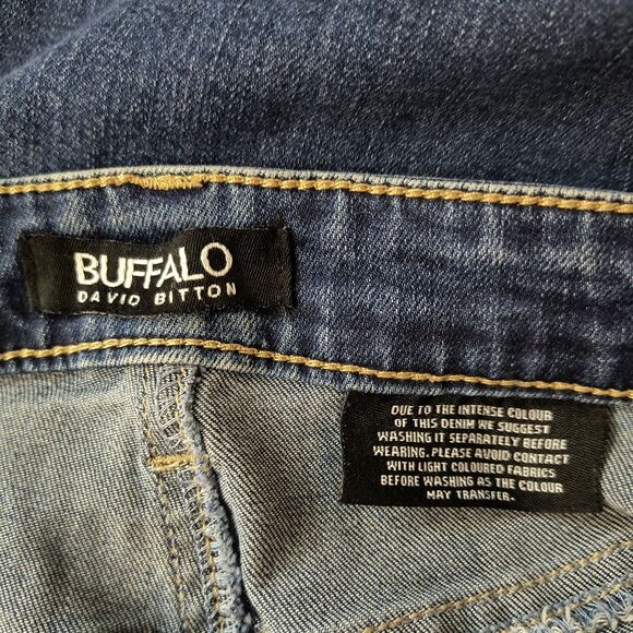 Buffalo David Bitton Francesca Mid Rise Skinny Stretch Jeans 12/32 Blue 33x30 - Picture 4 of 6